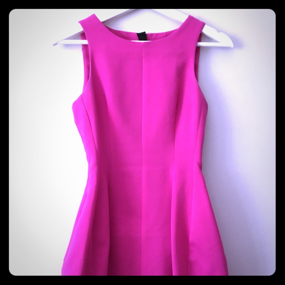 Bright Pink Scuba Dress