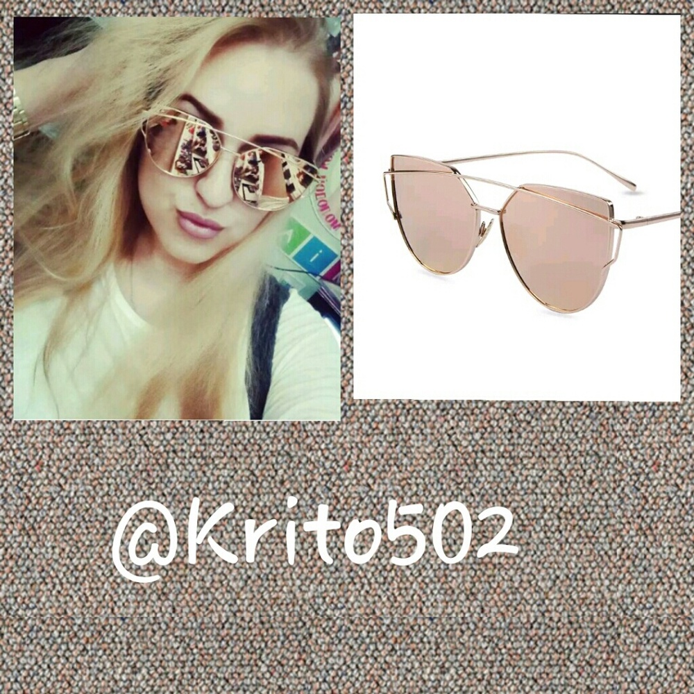 NEW Mirrored Pink Sunglasses - Picture 1 of 4