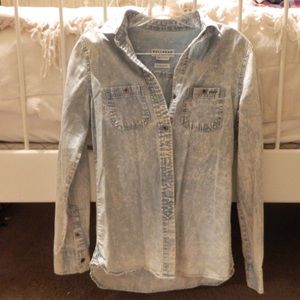 Bullhead by PacSun Acid Denim Button Down