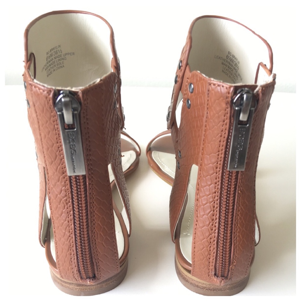 Bcbgeneration Brown Gladiator Flat Sandals - image 4
