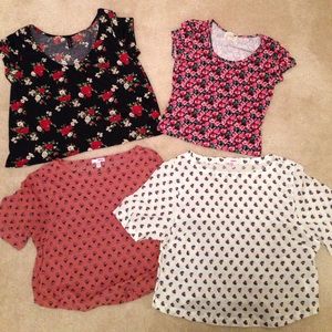 Bundle of 4 crop tops