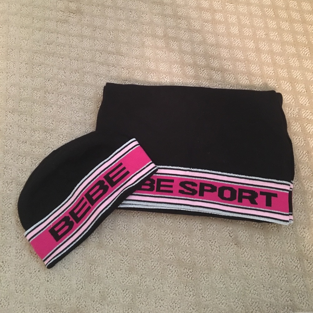 Bebe Sport hat and scarf set