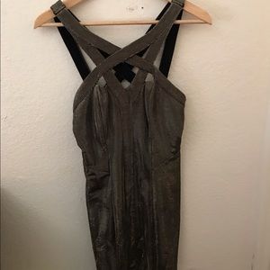 2B bebe metallic dress