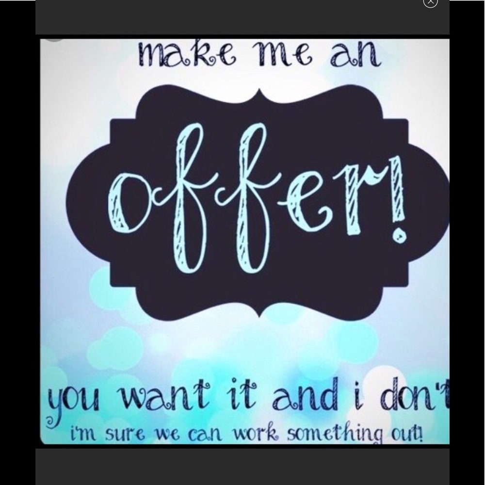 Make an offer!! I'll either accept or counter. 💜