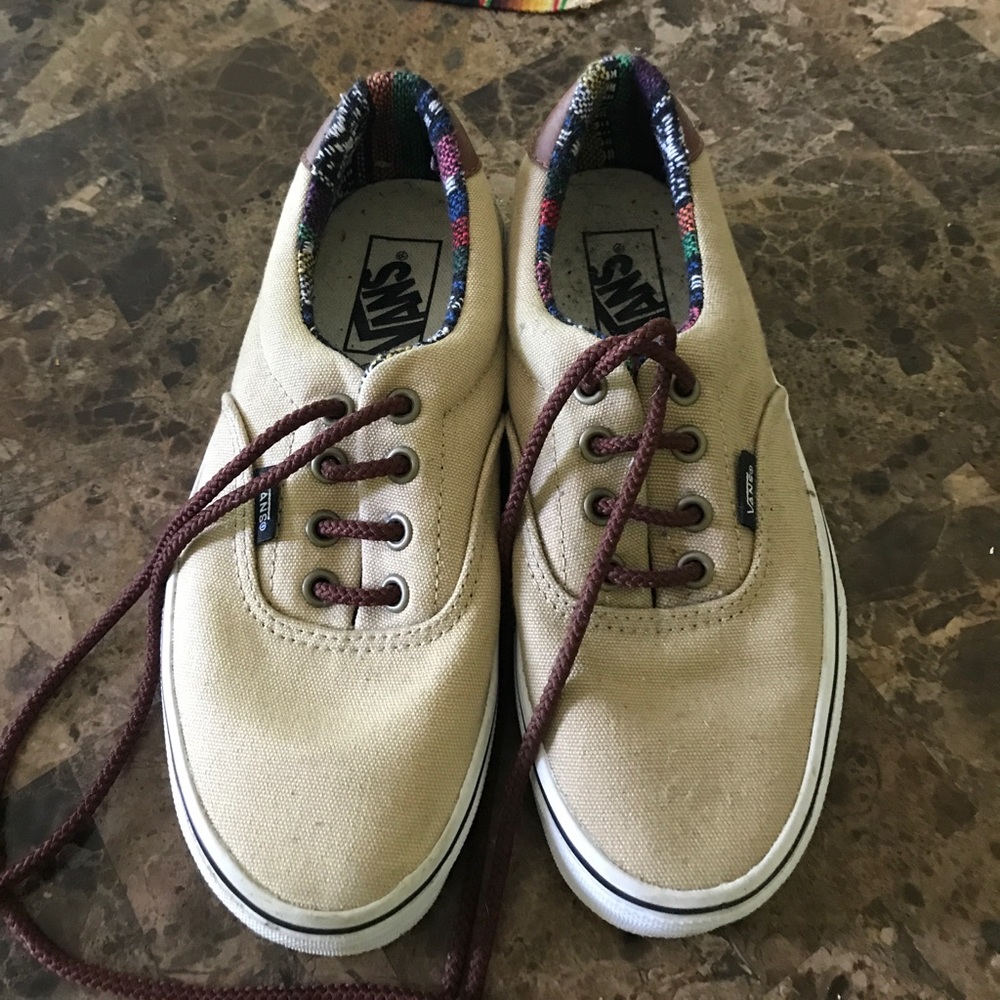 Size 6 Vans. Worn once. Great condition