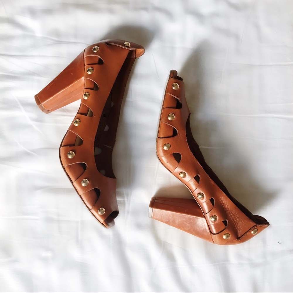 Open Toe Vince Camuto Studded Heels
