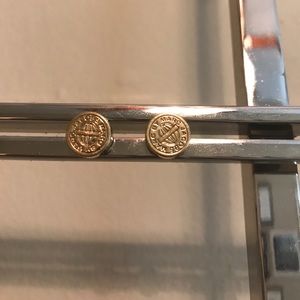 Marc Jacobs gold stud earrings