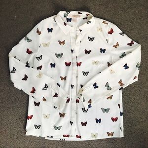 Butterfly button up
