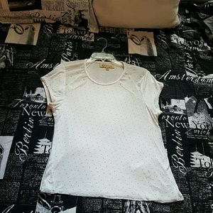 White and Gold Blouse