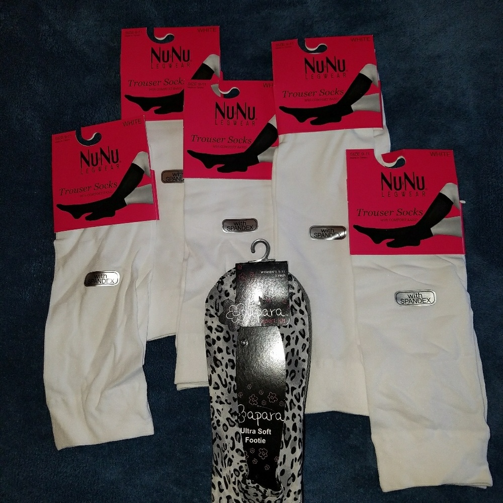 Trouser socks and a 3 pack of footies