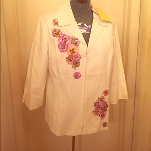 Bob Mackie Wearable Art Jacket New