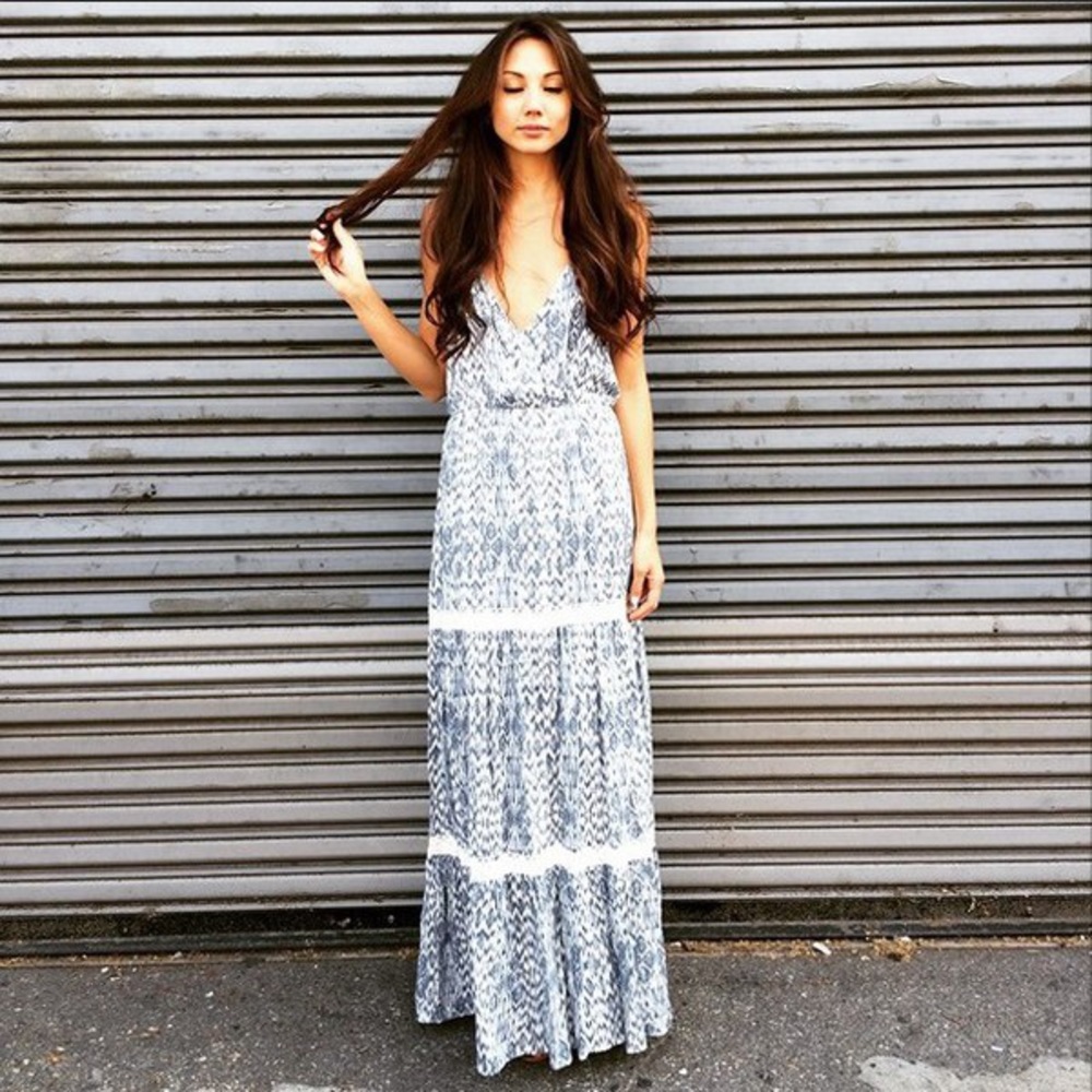 Crochet Tiered Maxi Dress