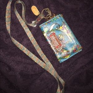 Sac Roots key chain and ID/wallet holder