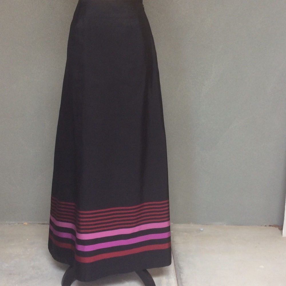 Anne Taylor long silk skirt