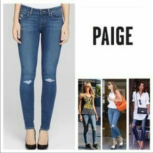 Paige Verdugo Ankle Destructed Jeans in Orleans