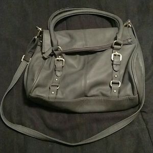 Grey crossbody purse