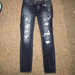 American Eagle Ripped Skinny Jeggings