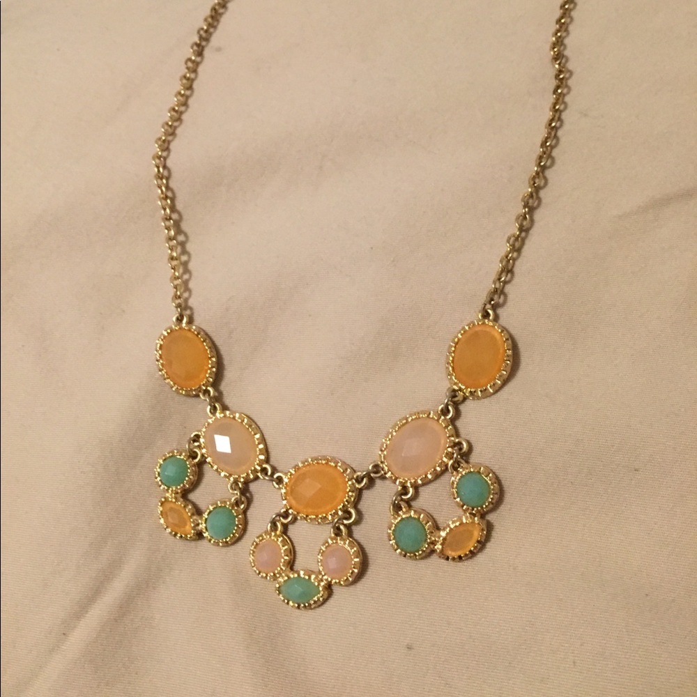 Colorful statement necklace!