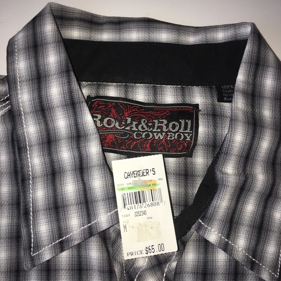 NWT Rock and Roll Cowboy Button down - Picture 3 of 3