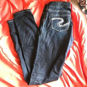 Dark wash "Aiko" skinny Silver Jeans (W29/ L34)