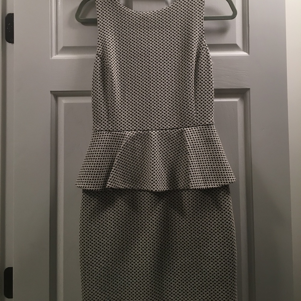 Peplum shift dress