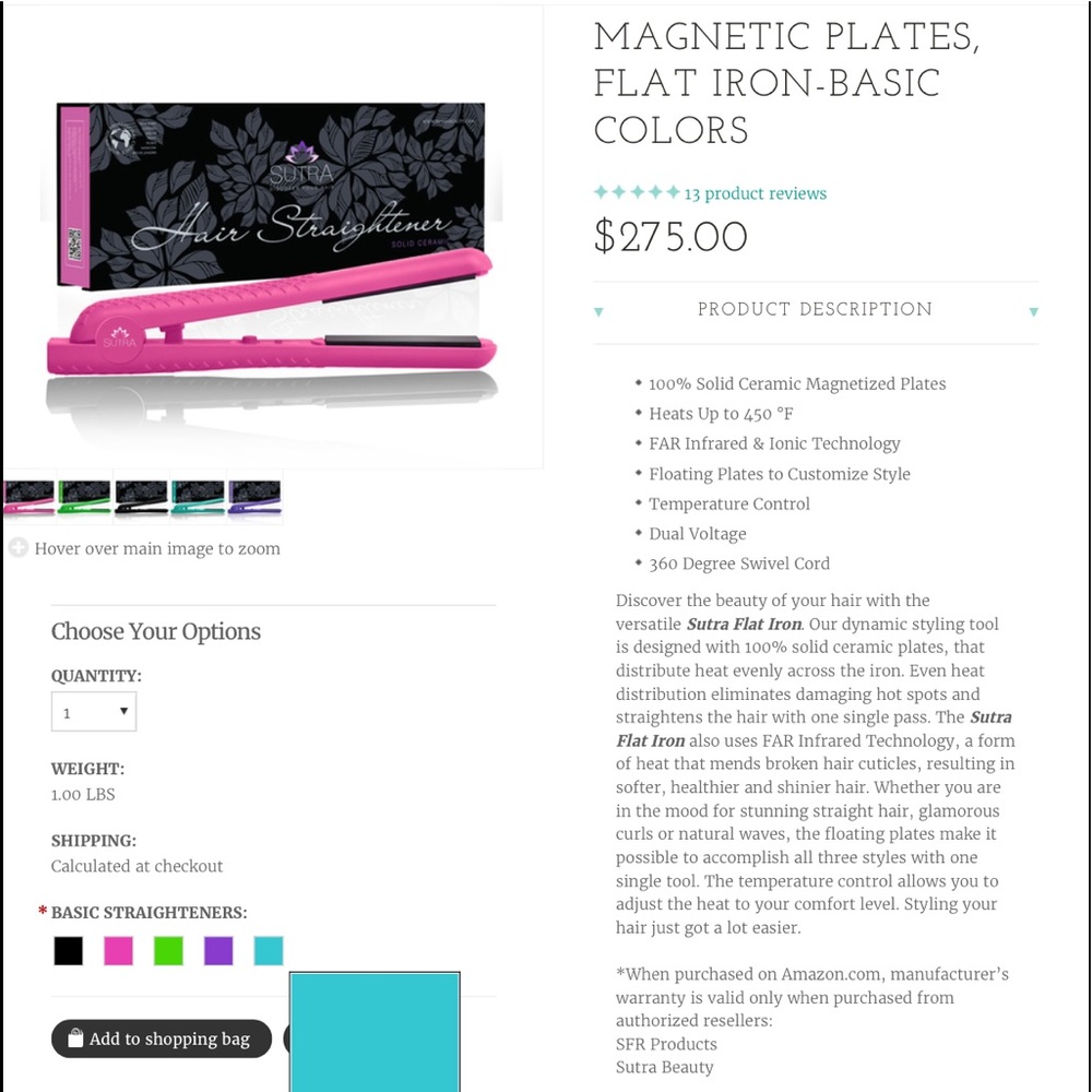 Flat iron