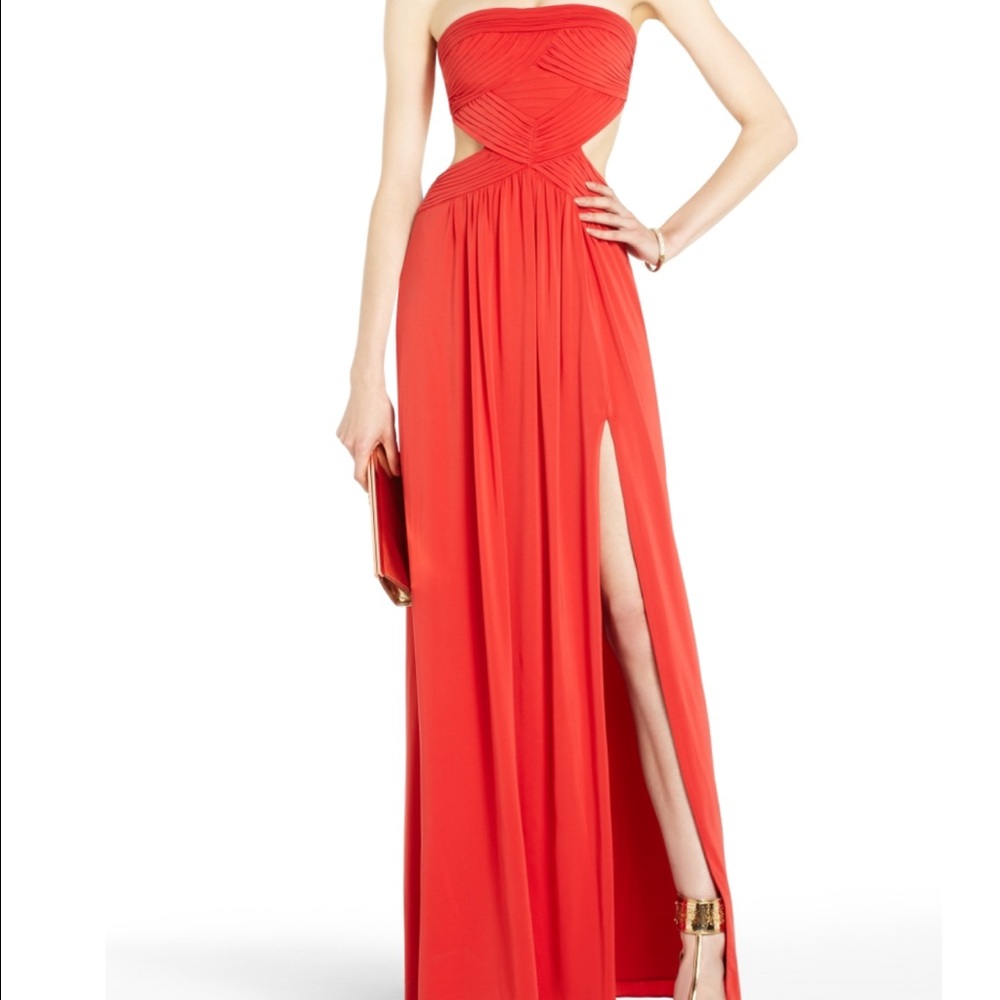 BCBGMAXAZRIA cutout gown