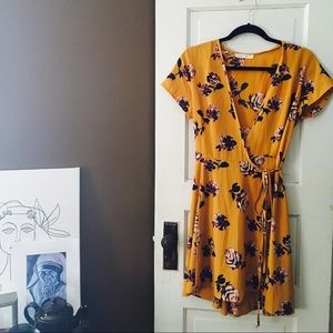 Beautiful floral wrap dress.