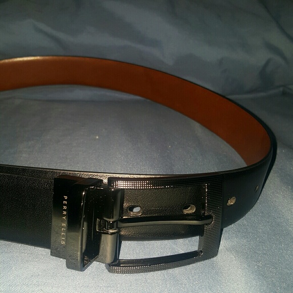 **Host Pick** Mens Perry Ellis Leather Belt - Picture 5 of 5