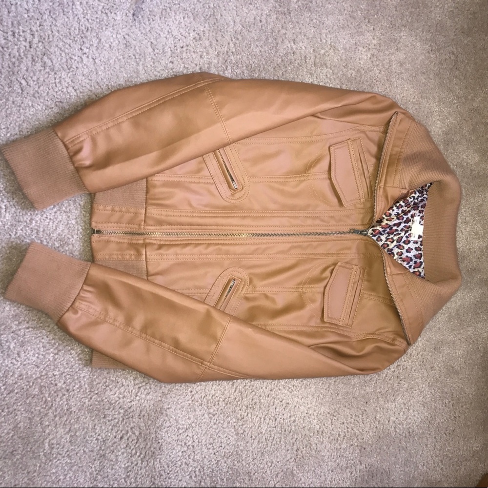 Faux leather jacket