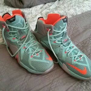 Blue and Orange Lebron 12s Size 11