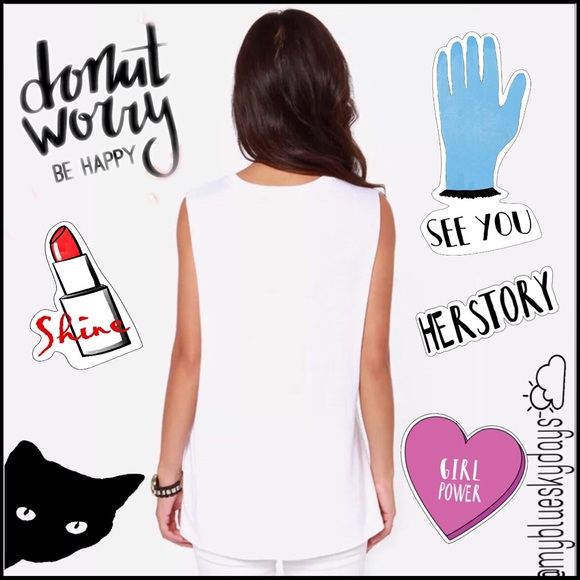 😃Don't Worry Be Yonce Sleevelrss Top😃 - Picture 3 of 4