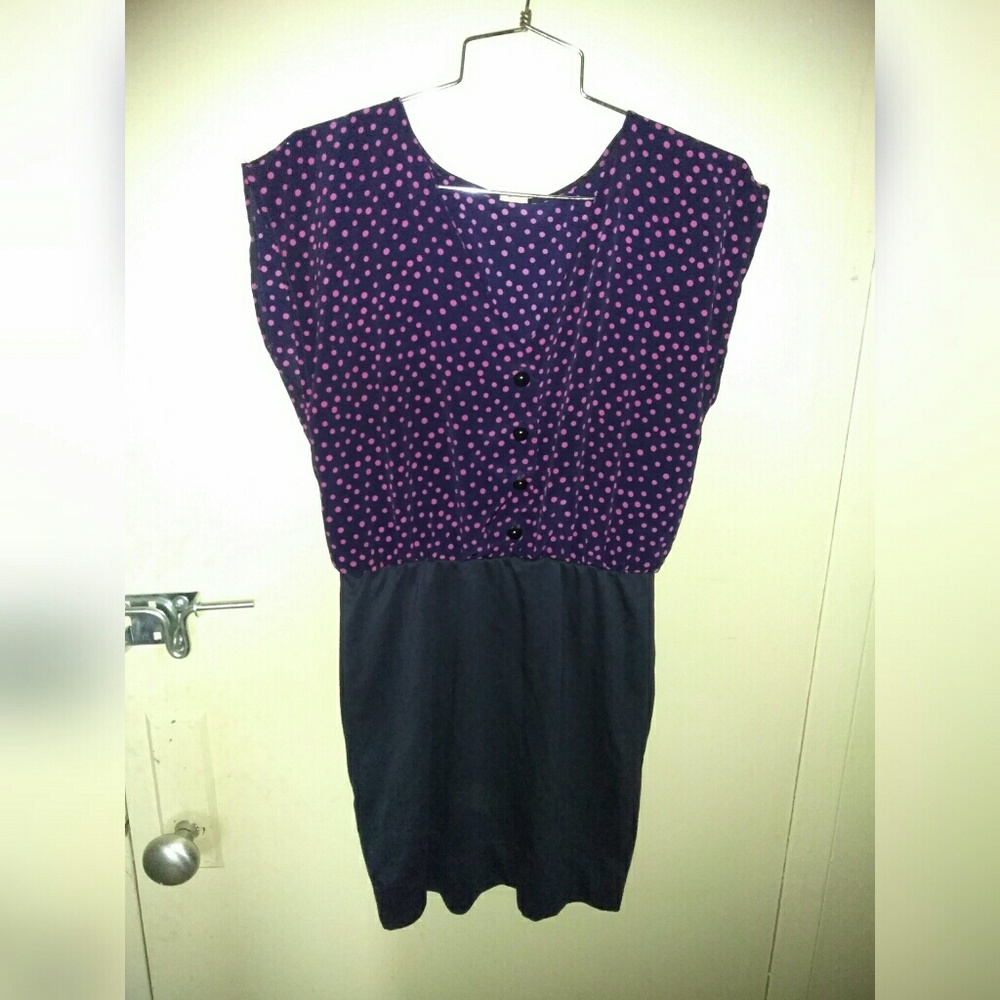 Polka dot mini dress