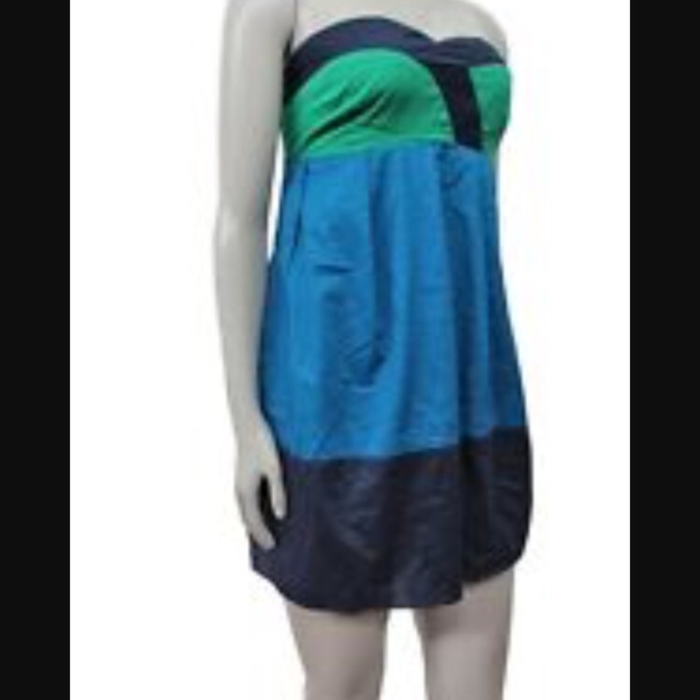 Urban Outfitters strapless color block dress. XS