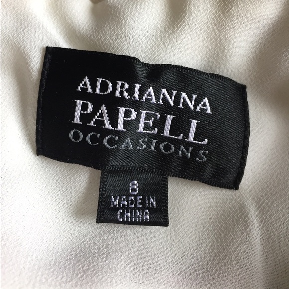 Adrianna Papell occasion silk halter dress. - Picture 4 of 4