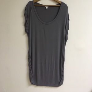 Calvin Klein gray ruched tunic