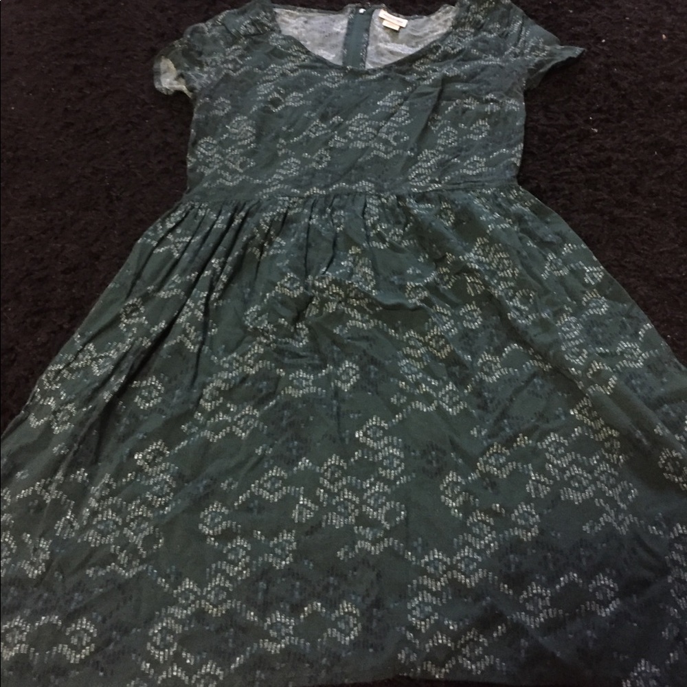 Green lightweight summer dress