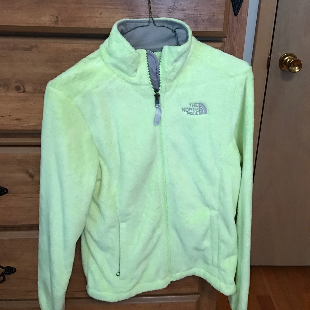 Women's Small Lime Green NorthFace jacket