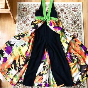 ✨VNTG Maxi dress with hidden pants!