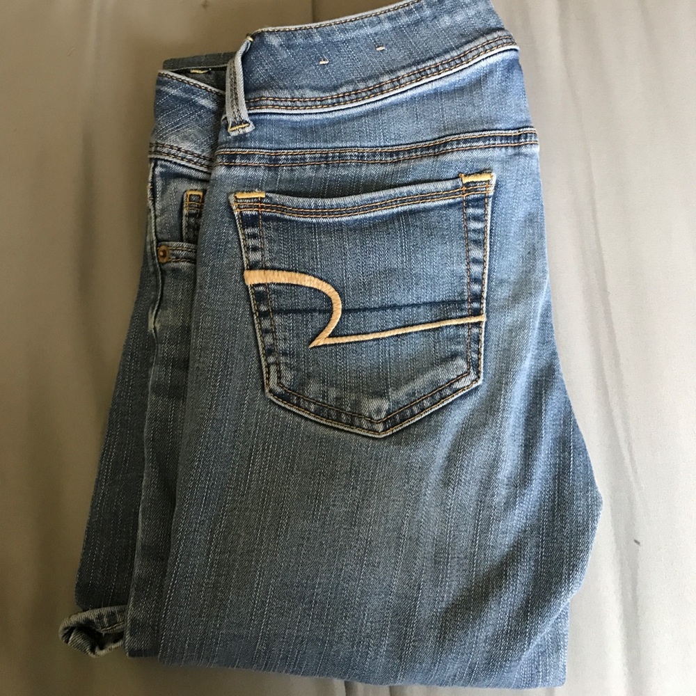 American Eagle Size 4 Long Kick Boot Jeans