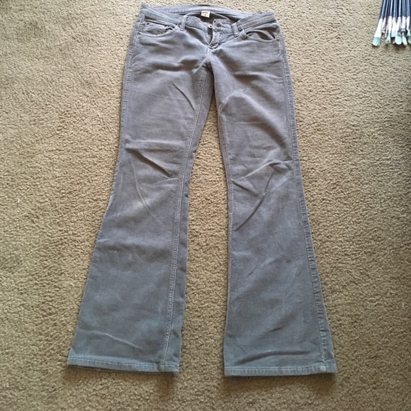Gray corduroy flare pants - Picture 2 of 6