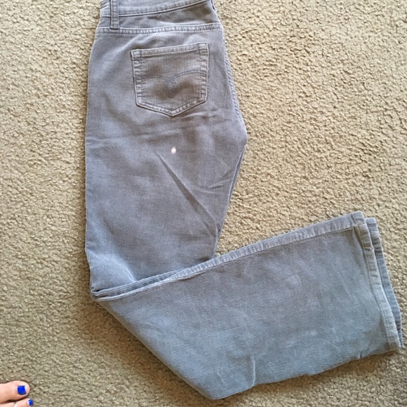 Gray corduroy flare pants - Picture 4 of 6