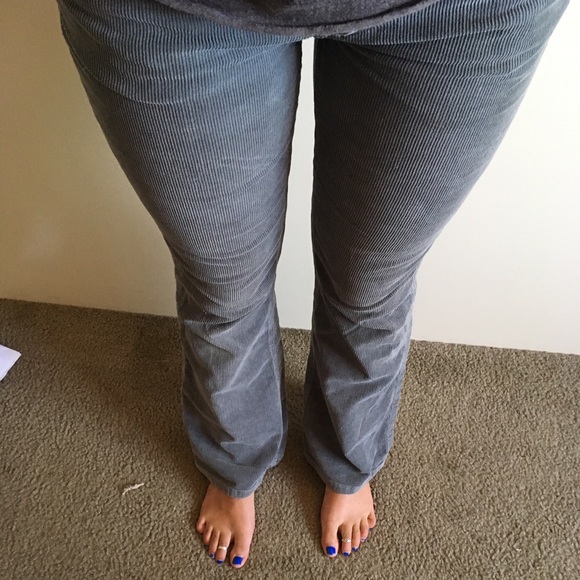 Gray corduroy flare pants - Picture 6 of 6