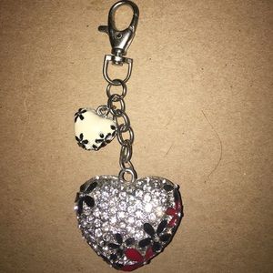 Big and little heart keychain