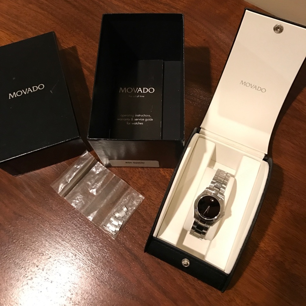 Movado stainless steel watch