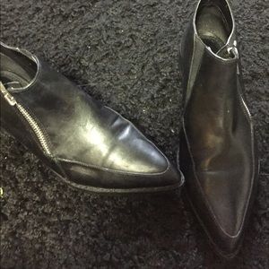 Black ankle boots