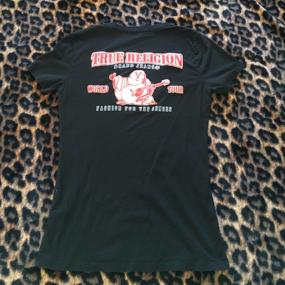 True religion puff logo tee