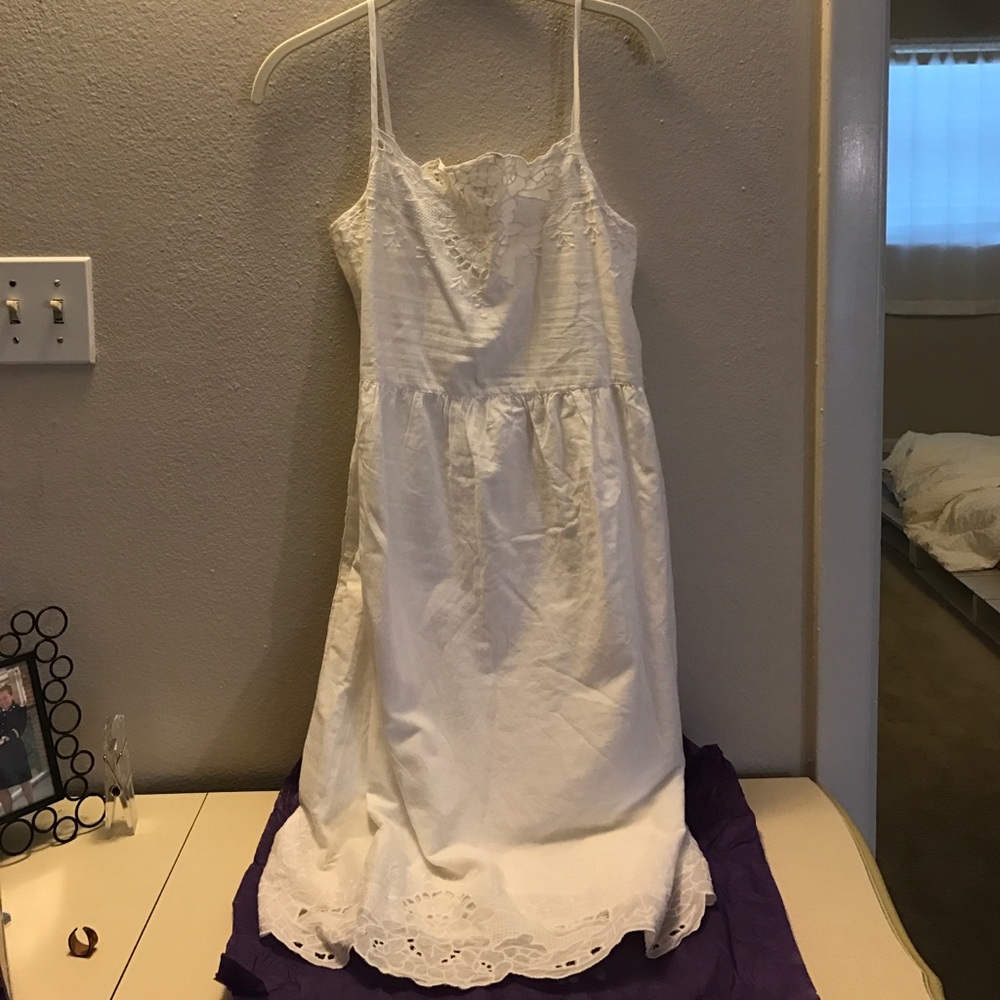 Linen white dress