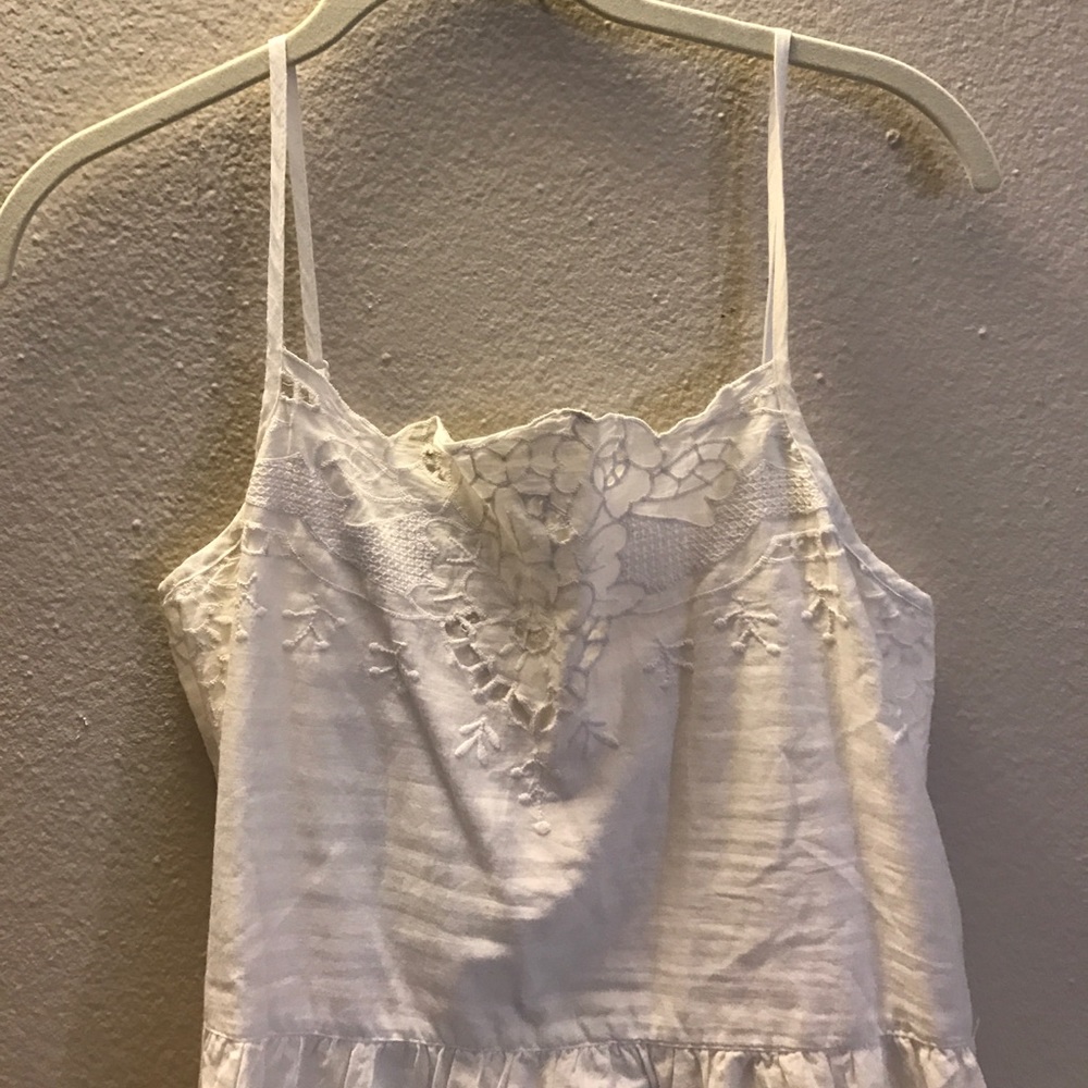 Linen white dress - Picture 2 of 3