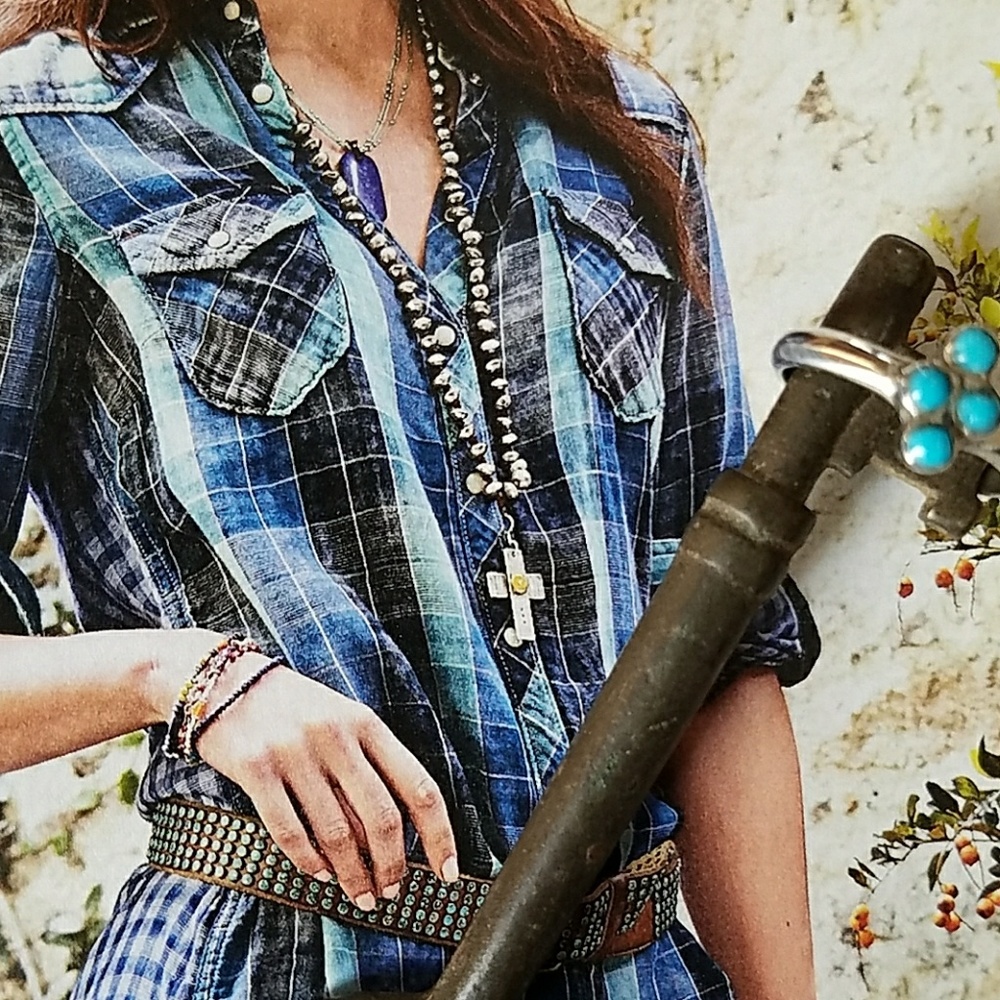 Oakhurst Retro Turquoise Midi Ring - Picture 2 of 4